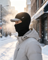 Masque de ski intégral personnalisé avec logo, balaclava unisexe, tissu Spandex Hyperwarm, masque thermique pour la randonnée et le ski