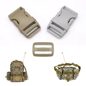 Kjm prezzo di fabbrica campione gratuito accessori per cinturini per zaino Pom Vest Clip Heavy Duty Side Release Tactical Belt Buckle Set