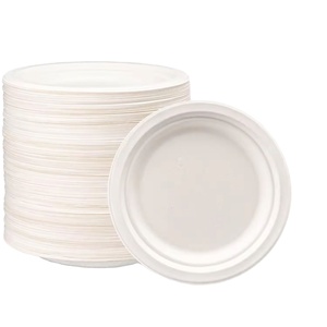 Platos Desechables de Bagazo, Biodegradables y a Prueba de Fugas para Comida para Llevar en Restaurantes, Puestos de Comida y Ensaladas - Product Image 1