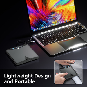Grabadora de DVD y CD Externa 7 en 1, Unidad Óptica Portátil USB 3.0 Tipo-C con Lector de Tarjetas SD/TF para Computadora Portátil, PC de Escritorio, Windows, Mac OS - Product Image 5