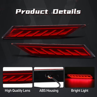Lampu Bumper Belakang 12V untuk Cross 2023 2024 2025 Lampu Reflektor Tahan Air dengan Fungsi Lampu Rem dan Sein