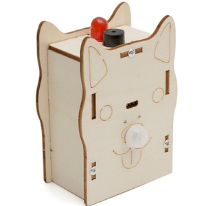 OKYN-G5696 Educational STEM <b>DIY</b> Human Detection Sensor <b>Kit</b> with Wooden Materials - Product Image 1