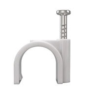 Clips de câble carrés en nylon blanc de bonne qualité efficaces Clips de câble plats en plastique regroupant des fils