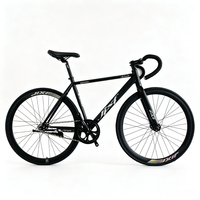 Sepeda Fixed Gear Ban 700-28C Sepeda Jalan Raya Single Speed Rangka Baja Karbon Tinggi Sepeda Balap Komuter Dewasa untuk Pria Wanita Pelajar