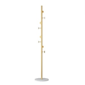 Shell Craftsman Marble Coat <b>Rack</b> Floor Standing Minimalist Modern Design For Home Use With Bag And <b>Clothes</b> Hooks - Product Image 5