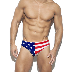 Calzoncillos <span class=keywords><strong>de</strong></span> cintura baja para hombre, ropa interior sexy <span class=keywords><strong>de</strong></span> playa con estampado digital <span class=keywords><strong>de</strong></span> <span class=keywords><strong>bandera</strong></span> americana, parte trasera en T, Primavera - Product Image 1