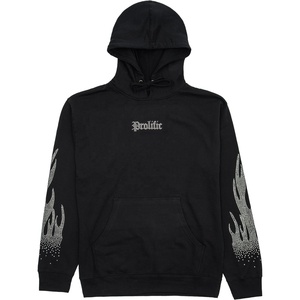 Sudaderas con capucha de diamantes de imitación personalizadas de alta calidad unisex teñidas para la temporada de primavera - Product Image 3