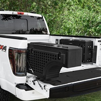 Boîte de rangement tactique en aluminium TACMOLLE pour benne de camion avec accessoires MOLLE et serrure, compatible avec Ford F150 2015-2025 côté conducteur