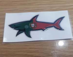 Autocollants 3D étanches Paul Et Shark pour décoration DIY de tablettes, téléphones portables, réfrigérateurs, bagages, CP Jul Omerta Vrunk Shark Sticker - Product Image 5