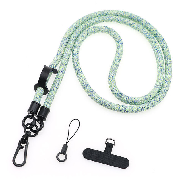 Utility Fashionable Eco-friendly Polyester Promotional Phone Strap Lanyard with Carabiner Swivel Rope