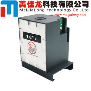 MJL T671200 pour <span class=keywords><strong>EPSON</strong></span> <span class=keywords><strong>WF</strong></span> 6090 6590 8010 8090 <span class=keywords><strong>8510</strong></span> 8590 WF6090 WF6590 WF8010 WF8090 WF8510 WF8590 T6712 Boîte d'entretien d'encre - Product Image 2