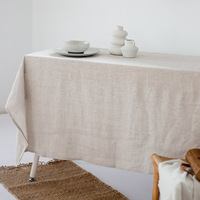 Nappe en lin 100% pur lin, 55x88 pouces, nappes pour cuisine, buffets, fêtes, mariages