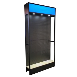 Tùy Chỉnh Cửa Hàng Điện Thoại Di Động Phụ Kiện Công Cụ Snack Thực Phẩm Khoai Tây Chip Văn Phòng Phẩm Bưu Thiếp Kim Loại Pegboard Hiển Thị Giá Đứng Kệ - Product Image 2