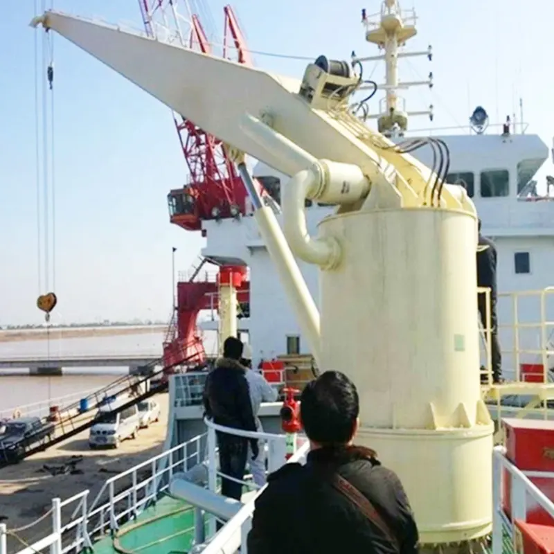 Werkspreis individuelles teleskopschiff marine hydraulischer deckkran zum verkauf