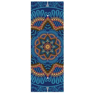 Alfombra de ante para Yoga, estera antideslizante con estampado de moda para gimnasia y Fitness, 1830x660 x 1.mm