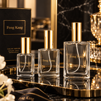 Flacons de parfum rectangulaires en verre, étanches, imprimés sur mesure, boîtes cadeaux personnalisées
