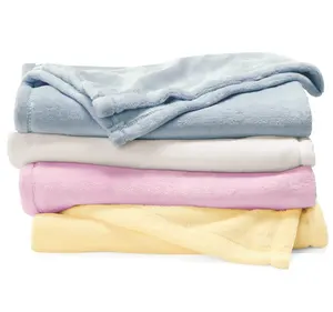 नई बेस्टसेलर प्रीमियम गुणवत्ता बाबी कंबल कोमल स्पर्श पॉलिएस्टर ऊन कंबल नवजात शिशु के लिए लक्जरी बच्चे को कंबल फेंक
