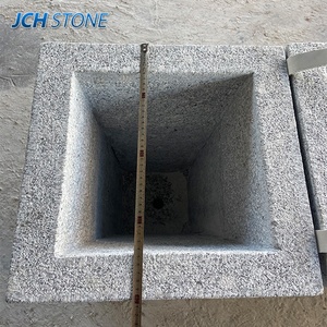 Sculpté à la main extérieur <span class=keywords><strong>jardin</strong></span> décoration gris granit <span class=keywords><strong>pierre</strong></span> planteur Pot <span class=keywords><strong>de</strong></span> fleur <span class=keywords><strong>pierre</strong></span> sculpture <span class=keywords><strong>auge</strong></span> - Product Image 4