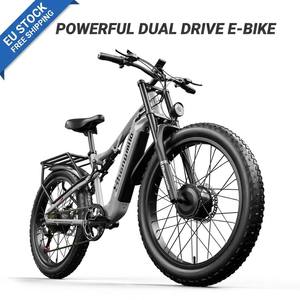 Bicicleta Eléctrica de Montaña de 7 Velocidades con Doble Motor, Batería Samsung de 48V 17.5Ah, Aleación de Aluminio, para Nieve y Terreno Accidentado, Envío Gratis desde Almacén en la UE - Product Image 1