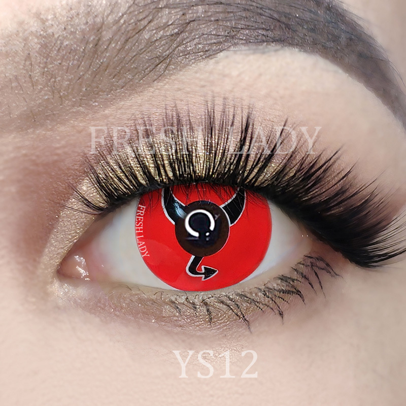 Liangguo Fresh Lady wholesale halloween Little devil crazy eye contact lenses