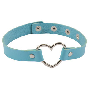 Vente <span class=keywords><strong>en</strong></span> gros Offre Spéciale Sexy <span class=keywords><strong>love</strong></span> Heart Shape réglable <span class=keywords><strong>en</strong></span> cuir PU Punk gothique collier ras du cou pour les femmes - Product Image 5