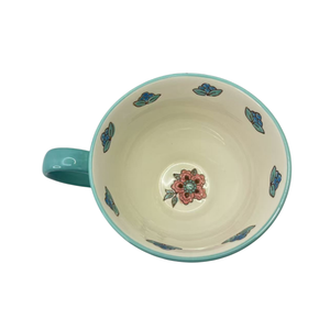 Taza de Cerámica de Gran Capacidad de 16 oz, Estilo Boho, Dibujada a Mano, Taza de Café <span class=keywords><strong>con</strong></span> Diseño de Flores y Fresas, Pintada a Mano - Product Image 5