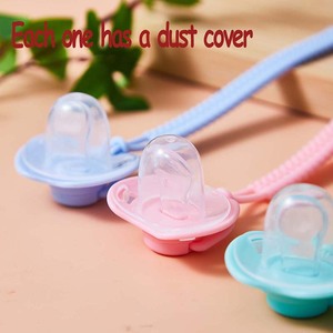 Attache-tétine légère en PVC transparent sans BPA, chaîne anti-perte pour sucette, sangle de maintien pour bébé de 0 à 12 mois - Product Image 1