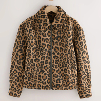 Veste en fausse fourrure zippée pour femme, imprimé léopard, pour l'hiver