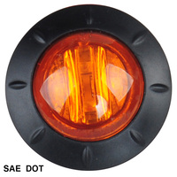 Feux de position et de gabarit LED ronds de 1,5 pouce pour remorque et camion, conformes aux normes SAE/DOT/FMVSS108/RoHS