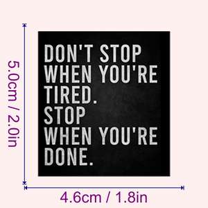 54 Uds texto inspirador pegatinas en inglés paquetes de pegatinas de PVC impermeables para equipaje de portátil funda de teléfono portátil mochila taza - Product Image 4