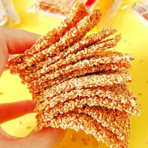 Sweet Wholesale Sweet Snack Sesame Soft Slices Sesame Gummy Sweets