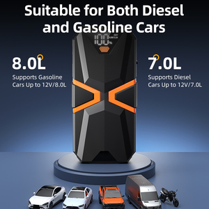 Démarreur de voiture et moto 2000A, batterie au lithium, chargeur portable, allume-cigare multifonctionnel - Product Image 4