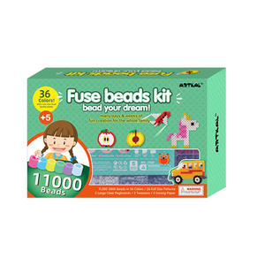 Cuentas de fusibles Artkal al por mayor, cuentas de ortografía DIY, paquete de 36 colores, conjunto de juguetes de fabricación de joyas de plástico, caja de celosía para niños, venta al por mayor - Product Image 1