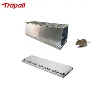 Humane Foldable Rat Rodent Control Live Catch Metal Mouse Trap Cage