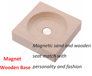 <span class=keywords><strong>Sablier</strong></span> scientifique à <span class=keywords><strong>sablier</strong></span> magnétique fait main rotatif 30 sec avec base en métal et fleurs magiques - Product Image 6