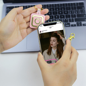 แท็ก NFC แบบกำหนดเองได้ GSC NFC ความถี่ 13.56Mhz สำหรับพิมพ์ข้อมูล ปรับแต่งได้ตามต้องการ OEM รองรับโซเชียลมีเดีย NFC 213 คีย์ NFC แท็กไมโครสำหรับอินสตาแกรม พวงกุญแจแท็ก - Product Image 3