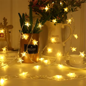 <span class=keywords><strong>Luces</strong></span> <span class=keywords><strong>de</strong></span> Cadena <span class=keywords><strong>de</strong></span> Estrella <span class=keywords><strong>de</strong></span> Navidad LED RGB IP44 Alimentadas por Batería <span class=keywords><strong>con</strong></span> Diseño <span class=keywords><strong>de</strong></span> Iluminación y Circuitos para Decoración <span class=keywords><strong>de</strong></span> Interiores/Exteriores - Product Image 5