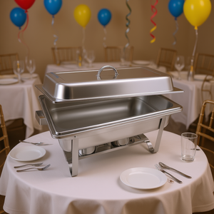 Calentador de comida de acero inoxidable Db Full Size 9L para catering, decoraciones de mesa para fiestas. - Product Image 2