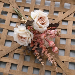 CallaFloral ช่อดอกกุหลาบประดิษฐ์ ตกแต่งผนัง ผ้าพลาสติกถักทอ สำหรับงานแต่งงาน ตกแต่งบ้าน CF02045 - Product Image 3