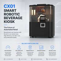 Máquina Expendedora de Café Robótica Profesional, Sistemas Robóticos Industriales para una Estación de Automatización Minorista Inteligente Completa