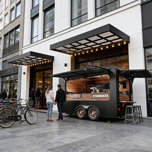 Fully Enclosed Mobile Food Truck Custom Color Snack <b>Trailer</b> for Mall Street Fair - Product Image 1