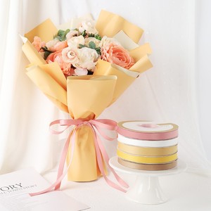 Nine-Colored Ribbon Matte Polyester Ribbon Spool 15mm Durable Solid Color For Gift Wrapping And Diy Crafts - Product Image 4