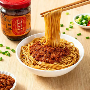 Salsa de Camarones <span class=keywords><strong>Jinmen</strong></span>, Especialidad de Tianjin, Salsa de Mariscos Amarilla para Combinar con Fideos y Arroz, Picante, Botella de 180g - Product Image 3