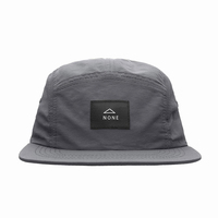 Sombrero de nailon de 5 paneles sin estructurar de alta calidad personalizado, gorra de lujo para ciclismo, gorra para correr, gorra impermeable con pico suave para hombres que acampan