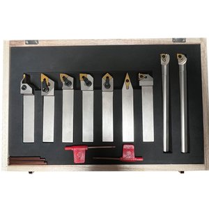 Jeu d'<span class=keywords><strong>outils</strong></span> de tournage mécanique, porte-<span class=keywords><strong>outils</strong></span>, <span class=keywords><strong>outils</strong></span> de coupe indexables pour tour avec plaquettes, ensemble de 7/9 pièces, 16mm 20mm 25mm 32mm - Product Image 4