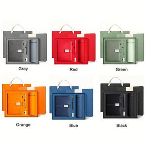 Customized Logo Modern PU <b>Leather</b> Insulated Cup & <b>Notebook</b> Set-Eco-friendly Promotional Gift for Corporate Events - Product Image 4