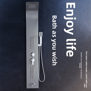 Sistema de Panel de Ducha de Acero Inoxidable 304, 5 Funciones, Montado en la Pared, con Jets de Masaje y Lluvia - Product Image 3