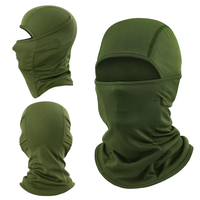 Hombres Mujeres Pasamontañas Máscara facial Máscara de esquí Camuflaje sólido Máscara facial completa Capucha Esquí Nieve Ciclismo Motocicleta Casco Liner Sombreros