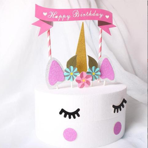 Décoration de gâteau en acrylique, une couche pour joyeux anniversaire, cuisson de fête, décoration pour cupcake, 1 pièce - Product Image 4