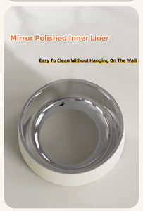 Tazón de comedor para mascotas de acero inoxidable de grado alimenticio de suministro barato directo de fábrica, utensilios de comida para gatos y perros de gran diámetro - Product Image 6